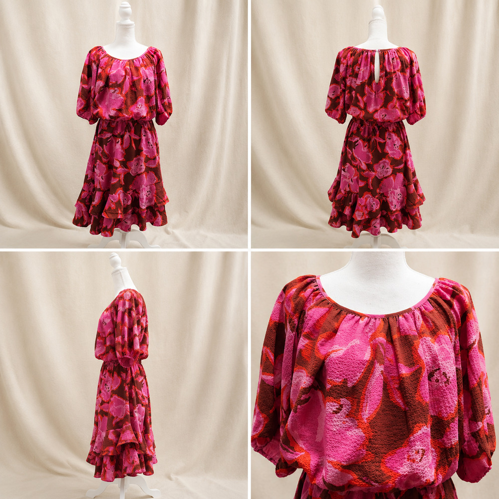 Gilli 2X NWT Floral Dress Plus Size Romantic Wedding Guest Boho Coquette Garden